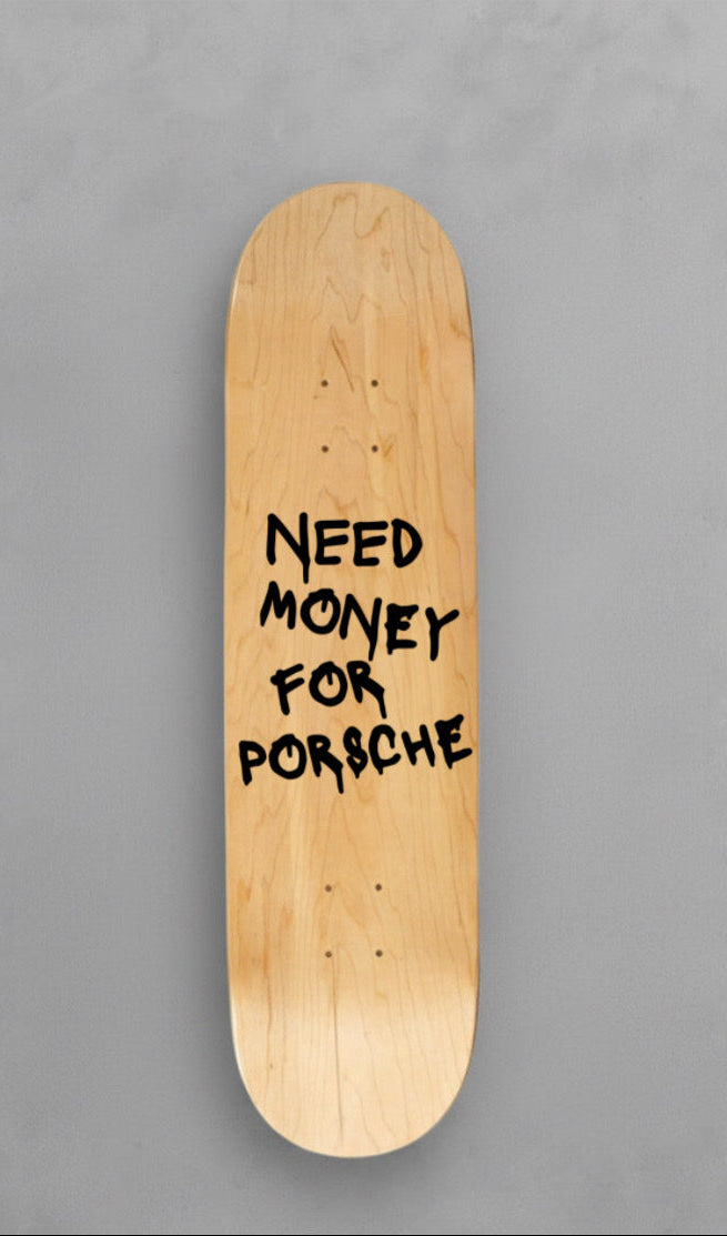 PORSCHE SKATEBOARD DECK